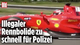 Formel2Rennwagen rast über die Autobahn Polizei sucht Fahrer  Tschechien [upl. by Adna971]