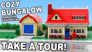 LEGO Cozy Bungalow Custom Build MOC Tour [upl. by Marco]