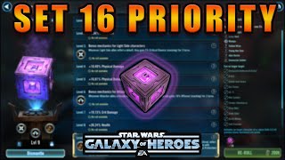 SWGoH Datacron Set 16 Analysis [upl. by Chiaki550]