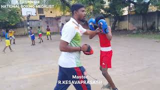 BOXING TRAINING  MITTS PRACTICE [upl. by Arvind]