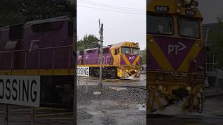 Warragul shuttles passing level crossing [upl. by Notsej669]