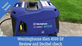 Decibel check Westinghouse iGen 4500 dual fuel propane gasoline generator review [upl. by Martinson636]