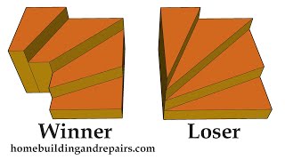 How To Layout And Design Four Step Winder To Meet Most Building Codes  Stair Building Ideas [upl. by Roeser]