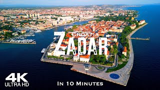 ZADAR 🇭🇷 Drone Aerial 4K  Croatia Hrvatska Dalmatia [upl. by Weinhardt]