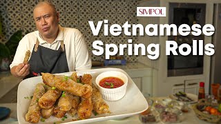 Vietnamese Spring Rolls Recipe you didnt know you needed  Chef Tatung [upl. by Abercromby559]