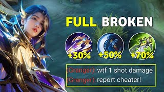 NEW OP BUILD LESLEY LATE GAME MONSTER100 BROKEN💥  MLBB [upl. by Aicineohp]