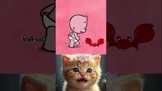 This is supposed to hurt😰😥shorts catvideos awareness trollcat3 [upl. by Tawnya]