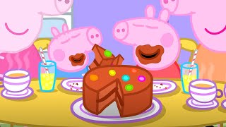 Peppa Pig Eats Cake 🐷  Peppa Pig  Full Episodes  Cartoons for Kids [upl. by Harle]