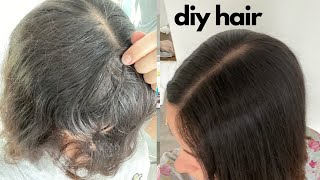 How To Make Black Hair Dye Only 1 IngredientHomemade Hair DyeBlack Hair DyeHair Color Recipe [upl. by Lerak]