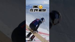 OMG he did it 🔥💪  longest ski jump ever skijump adventure sports redbull skichallenge skirace [upl. by Artnoed]