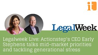 Actionsteps CEO Early Stephens talks midmarket priorities and tackling generational stress [upl. by Ennovehs]