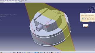 Section cut view in CATIA Solid cut volume 3d cut [upl. by Pebrook]