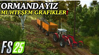 FS25 İLK DEFA ORMANA GİRDİK KURU AĞAÇLARI KESİP ORMANI TEMİZLEDİK [upl. by Enelahs]