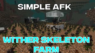 Easy AFK Wither Skeleton Farm [upl. by Wohlert839]