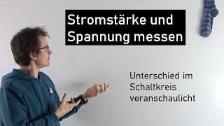 Stromstärke und Spannung messen gut erklärt  Physik Mittelstufe [upl. by Colston335]