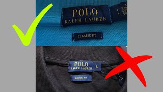 How to spot a fake Ralph Lauren Polo Shirt  Mens Summer Shirts [upl. by Llemert]