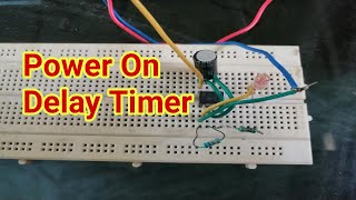 Delay timer circuit  ON time delay timer circuit  Delay timer circuit using 555  Switch ON timer [upl. by Mcbride]