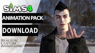 Sims 4 Animation pack Download  Realistic Animation Pack [upl. by Paige]