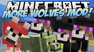 Minecraft  MORE WOLVES MOD Three Headed Wolf  Mod Showcase [upl. by Elledoj58]