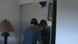 Removing bipass sliding glass closet doors [upl. by Scheers65]