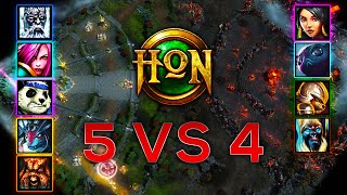 Intense 5 VS 4 HoN Game Ends in Epic Comeback [upl. by Mckinney]