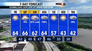 KQ2 Forecast Rain chances returning this weekend [upl. by Ardel]