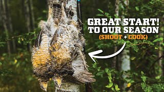 First RUFFED GROUSE HUNT of 2024 Rainy Day Tactics [upl. by Gradey]