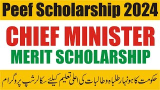 PEEF Scholarship Program 2024  PEEF Master Level Scholarship  PEF Scholarship PM Scholarship 2024 [upl. by Saberio]