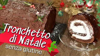 Tronchetto di Natale SENZA GLUTINE rotolo di Natale al coccolato più buono di sempre [upl. by Hakym]