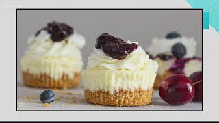 Recipe of the Day  Mini Cheesecakes with Greek Yogurt [upl. by Leggat]