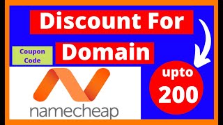 Namecheap Discount Promo Code  Namecheap Domain Promo code 20202021 🔥 Domain Discount 200 🔥 [upl. by Doy]