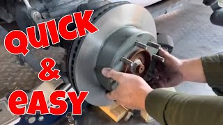 How To Change Front Brake Pads And Rotors  2019 Ram 2500  Cummins [upl. by Rorie]