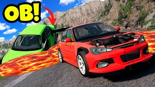 FLOOD ESCAPE But the LOSER Has to Take Off Car Parts in BeamNG Drive Mods [upl. by Lindberg612]