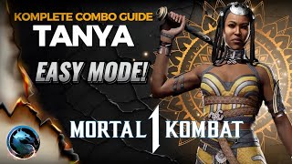 Easy Mode Tanya Komplete combo guide Mortal Kombat 1 [upl. by Eikcim]