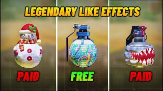 ✨ Legendary Like Effects Frag Grenades in CODM  Free Vs Paid [upl. by Latrice89]