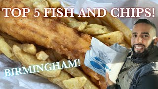 EP65  TOP 5 FISH AND CHIPS BIRMINGHAM  Le Codfather Tasty Plaice Khans Atlantis Big Fish [upl. by Yhtrod]