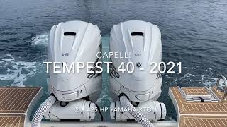 Capelli Tempest 40  2 x 425 HP Yamaha XTO  2021 [upl. by Eineg]