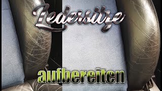 Ledersitze aufbereiten Anleitung  Colourlock Leder Fresh ToÌˆnung  Leder Risse reparieren [upl. by Acim854]