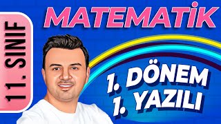 11 SINIF MATEMATİK 1DÖNEM 1YAZILI ÇALIŞMASI  ŞENOL HOCA [upl. by Ueik]