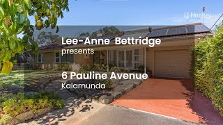 6 Pauline Avenue Kalamunda WA 6076 [upl. by Kurland]