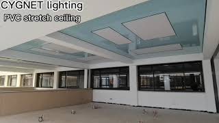 PVC stretch ceiling film glossy film various colors available [upl. by Doehne]