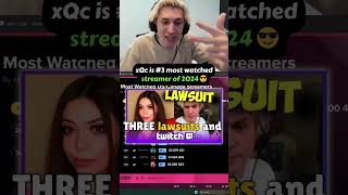 xQc reacts to quotTOP Streamers in 2024quot 💀 xqc xqclips funny [upl. by Josy653]