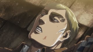 Erwin Smith Last Moment Death  Attack on Titan Season 3 [upl. by Nauqes]