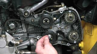 Ducatitechcom Ducati 749999 Timing Belt Change Part 1 [upl. by Annaiel544]