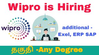 WIPRO IS HIRING  ANY DEGREE  CHENNAI [upl. by Eelsel711]