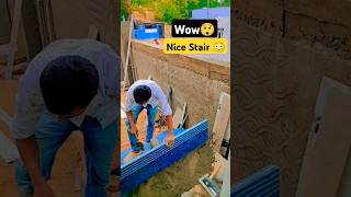 Granite Stair Fitting 😳construction interiordesign reelsvideo shortviral youtubechannel [upl. by Healey630]