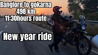 Benglore to Gokarna highway view k liye 500km ki ride New year ride [upl. by Karas]