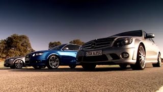 BMW vs Mercedes Vs Audi  Drag Race  Top Gear [upl. by Myrtle]