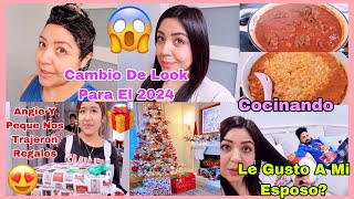 Nuevo Look Para El Nuevo Año 2024😍Angie Y Peque Nos Trajeron 🎁 De Navidad Le Gusto A Mi Esposo [upl. by Tehc]