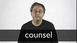 How to pronounce COUNSEL in British English [upl. by Yung154]